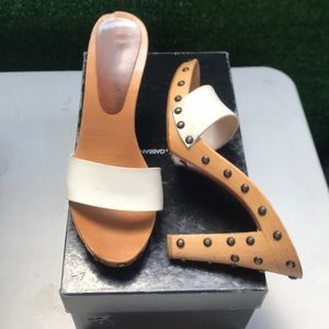 Dolce and Gabbana High Heel Studded Slide